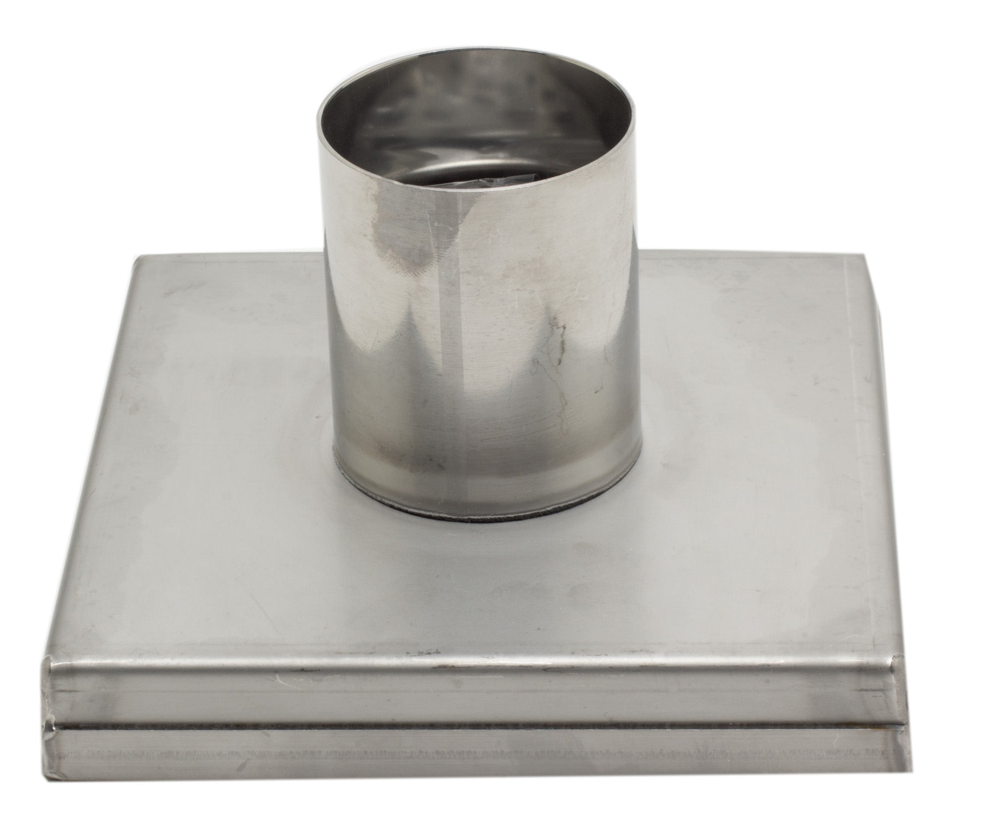 ALFI ABSD55C 5" x 5" Modern Square Stainless Steel Shower Drain with Groove Holes