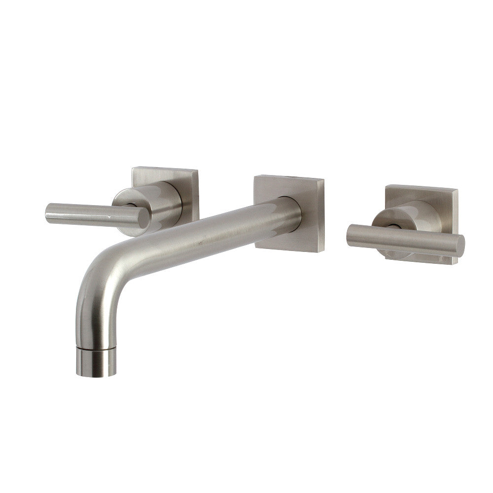 Kingston Brass KS6028CML Manhattan Two-Handle Wall Mount Roman Tub Faucet, Brushed Nickel