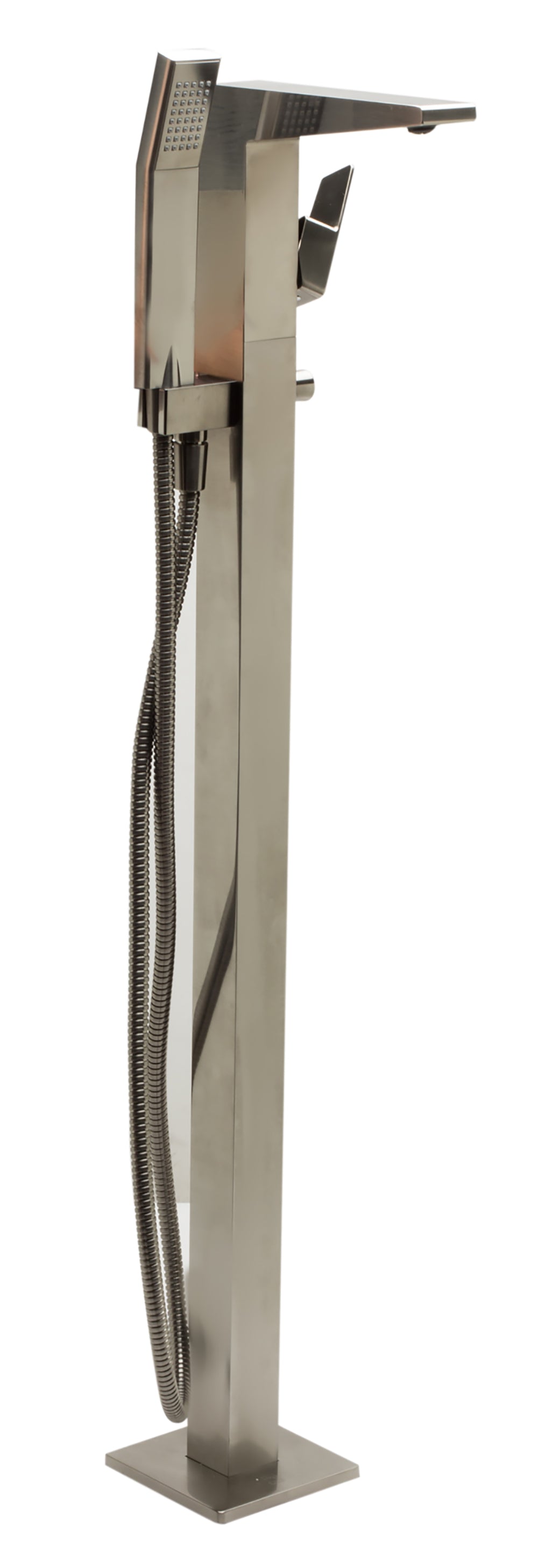 ALFI AB2475-BN Brushed Nickel Single Hole Floor Mounted Tub Filler