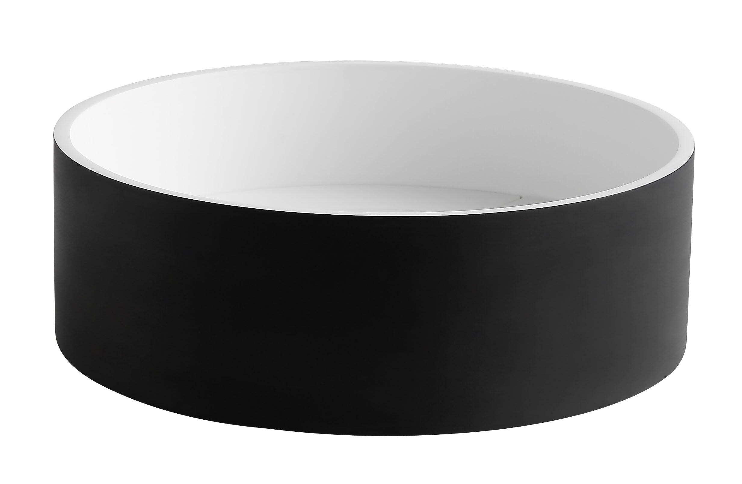 ALFI ABRS15RBM Black Matte 15" Round Solid Surface Resin Sink