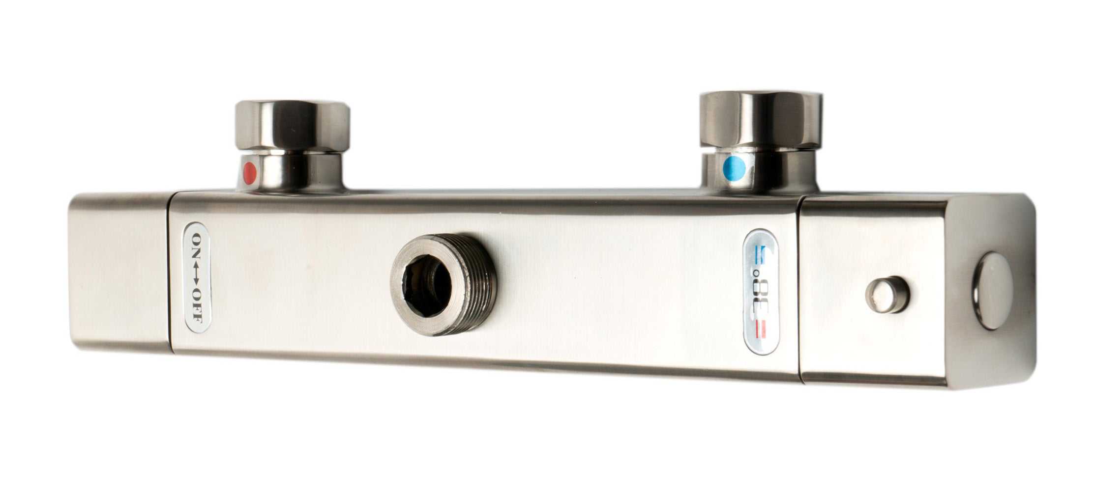 ALFI AB2862-BN Brushed Nickel Square Style Thermostatic Exposed Shower Set