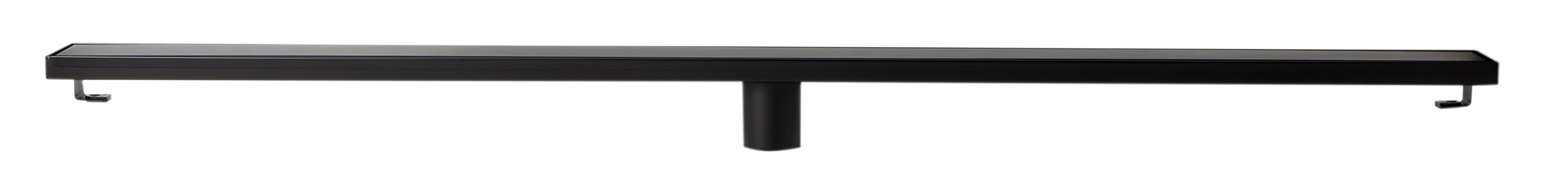 ALFI ABLD47B-BM 47" Black Matte Brushed Stainless Steel Linear Shower Drain with Solid Cover