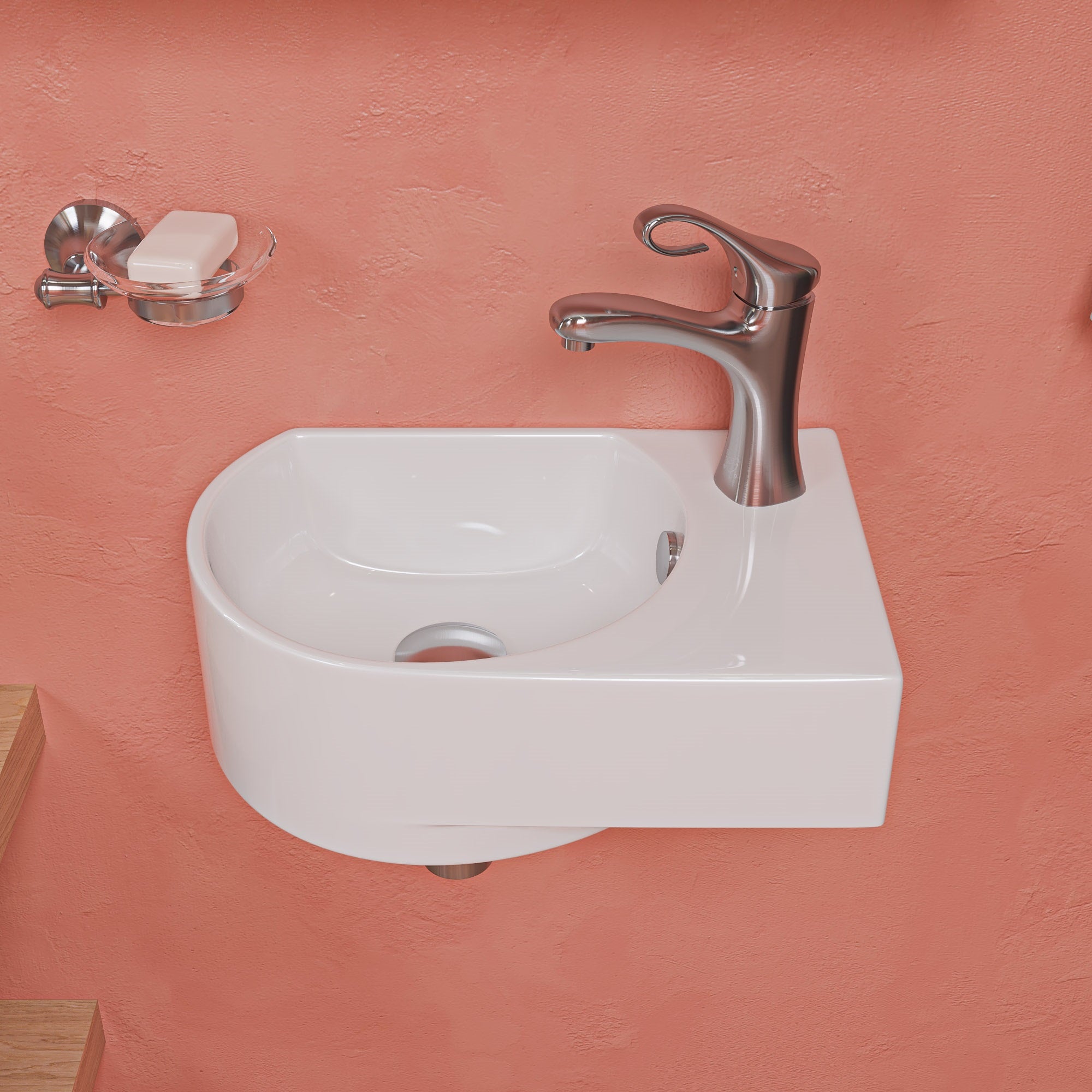 ALFI AB1295-BN Brushed Nickel Single Lever Bathroom Faucet