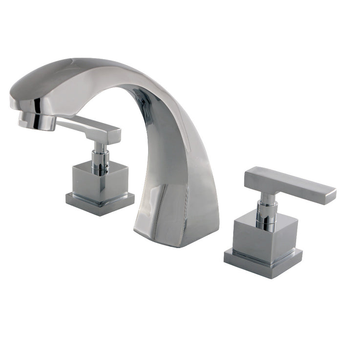 Kingston Brass KS4361QLL Executive Two-Handle Deck Mount Roman Tub Faucet, Polished Chrome