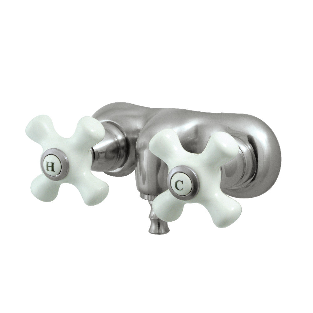 Kingston Brass CC49T8 Vintage 3-3/8-Inch Wall Mount Tub Faucet, Brushed Nickel