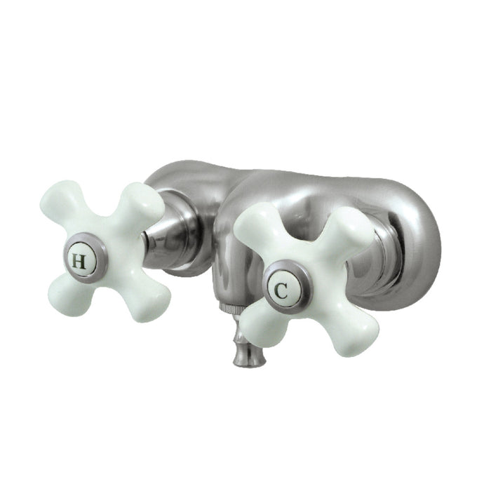 Kingston Brass CC49T8 Vintage 3-3/8-Inch Wall Mount Tub Faucet, Brushed Nickel