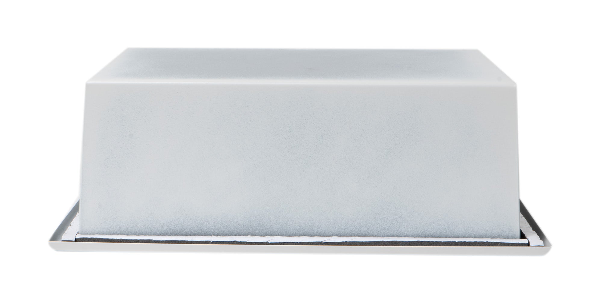 ALFI ABNC1212-W 12" x 12" White Matte Stainless Steel Square Single Shelf Bath Shower Niche