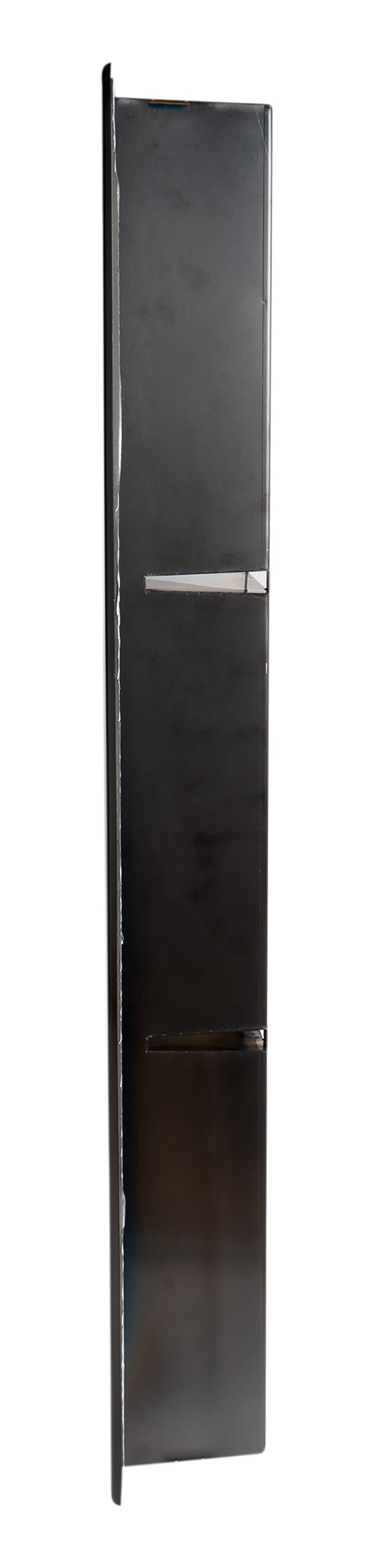 ALFI ABNP0836-BB 8" x 36" Brushed Black PVD Stainless Steel Vertical Triple Shelf Shower Niche