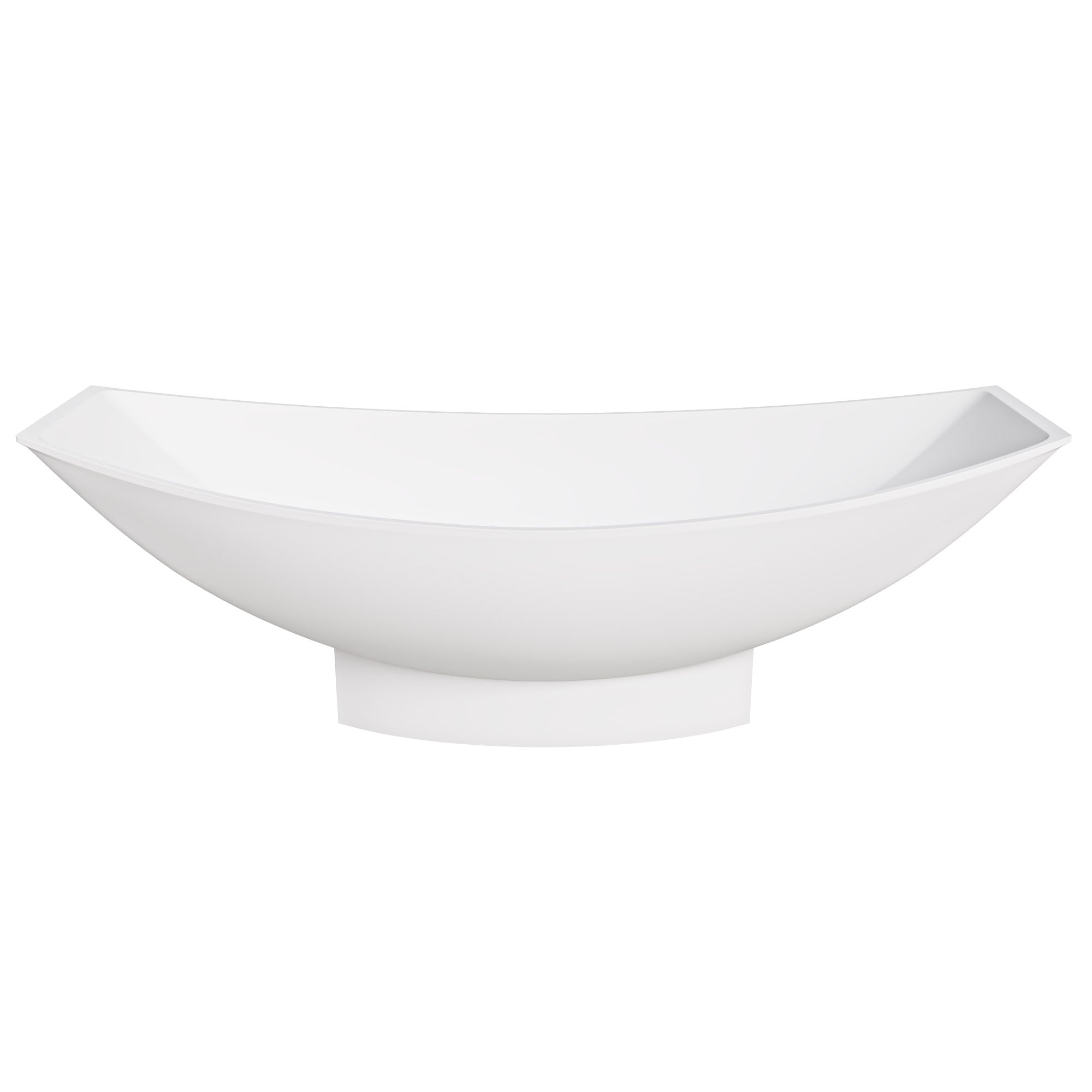 ALFI AB9991 White Matte 71" Solid Surface Resin Free Standing Hammock Style Bathtub