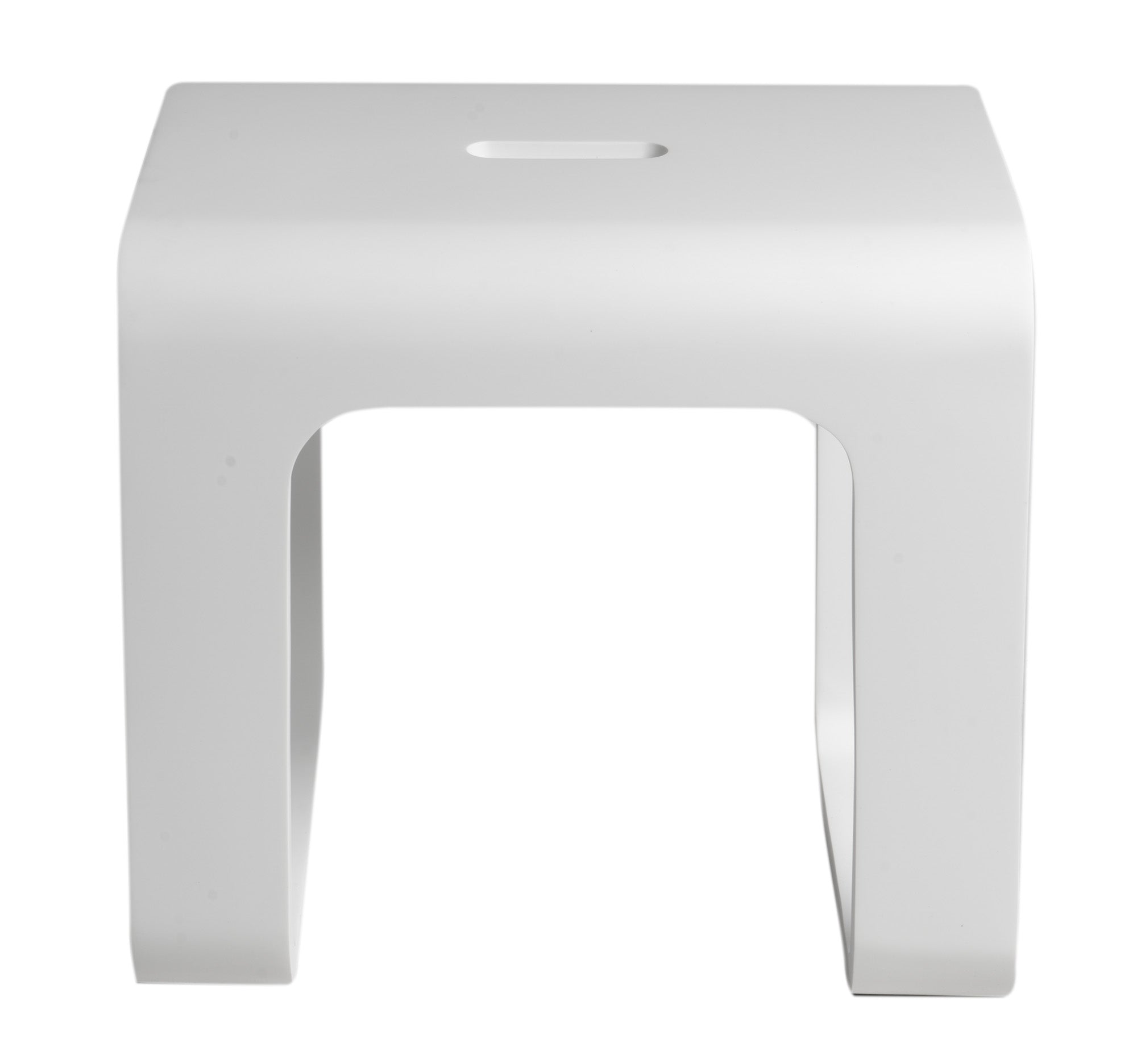 ALFI ABST99 White Matte Solid Surface Resin Bathroom / Shower Stool