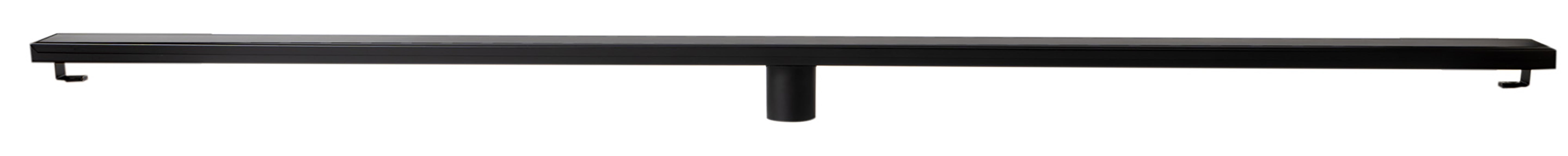 ALFI ABLD59B-BM 59" Black Matte Stainless Steel Linear Shower Drain with Solid Cover