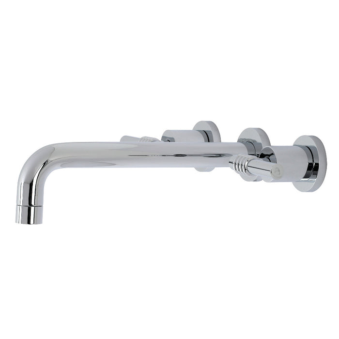 Kingston Brass KS8021ML Milano Two-Handle Wall Mount Roman Tub Faucet, Polished Chrome