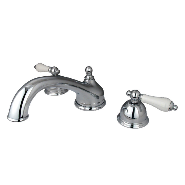 Kingston Brass KS3351PL Vintage Two-Handle Deck Mount Roman Tub Faucet, Polished Chrome