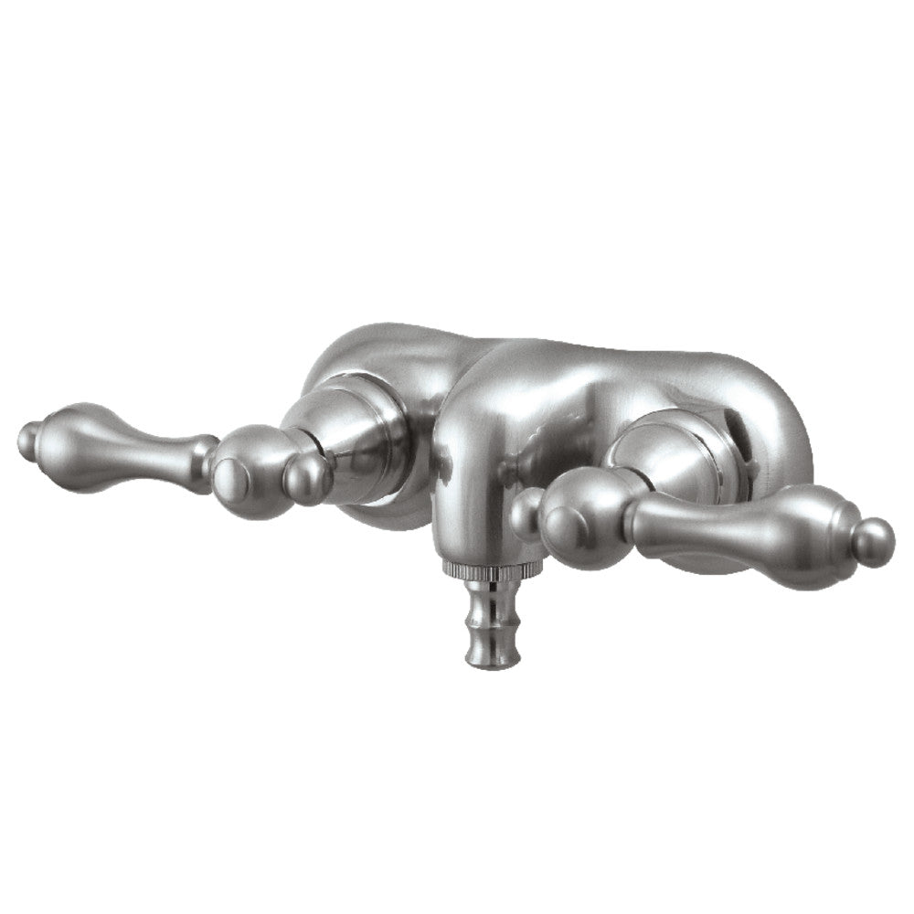 Kingston Brass CC41T8 Vintage 3-3/8-Inch Wall Mount Tub Faucet, Brushed Nickel