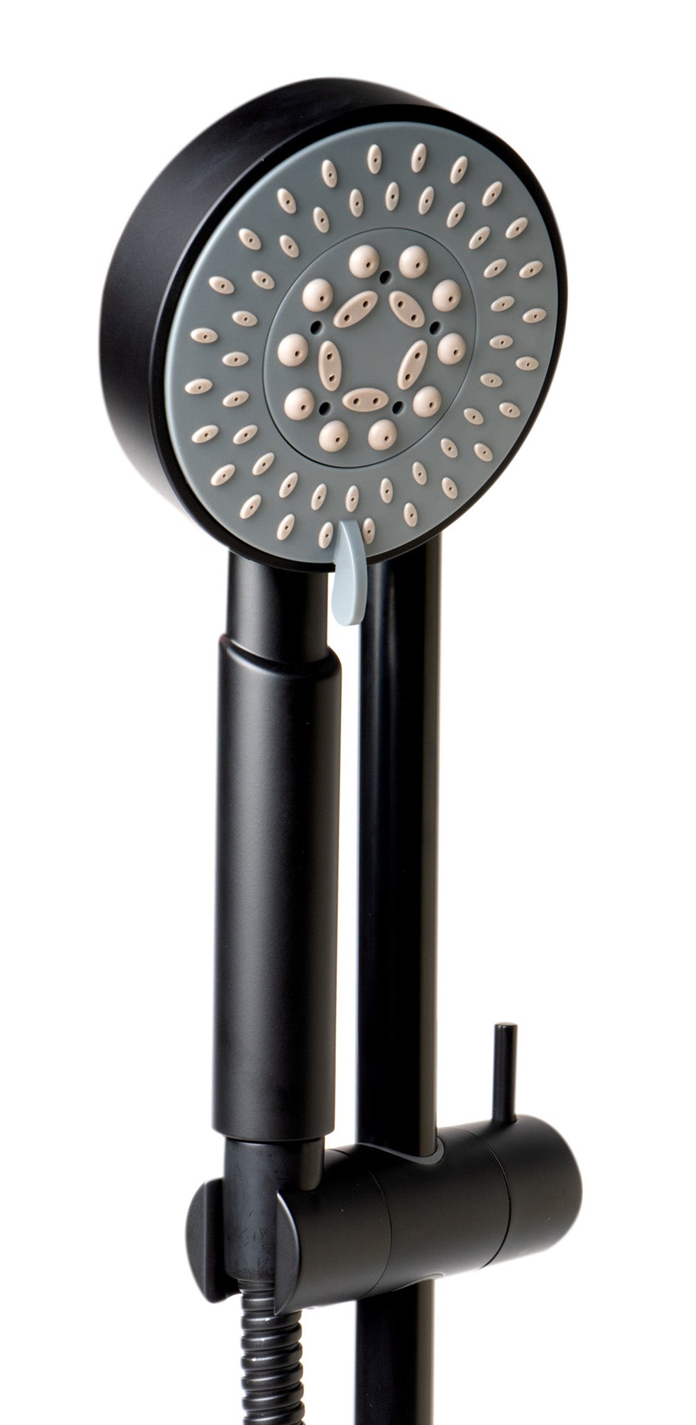 ALFI AB7938-BM Black Matte Round Sliding Rail Hand Shower Set