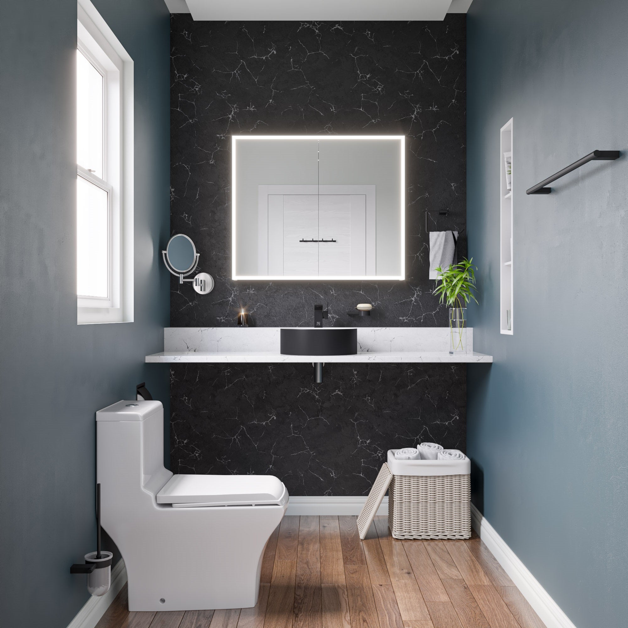 ALFI AB1470-BM Black Matte Single Hole Bathroom Faucet
