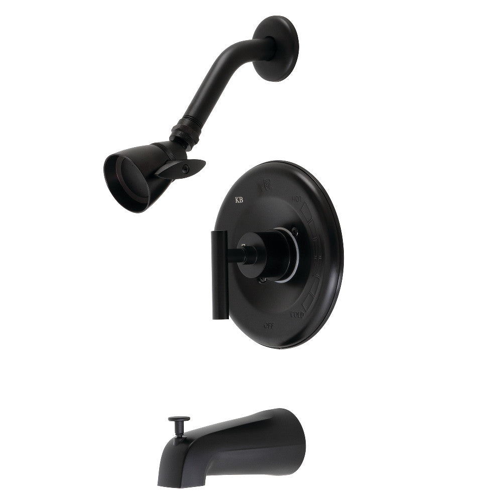 Kingston Brass KB6630CML Manhattan Single-Handle Pressure Balanced Tub and Shower Faucet, Matte Black