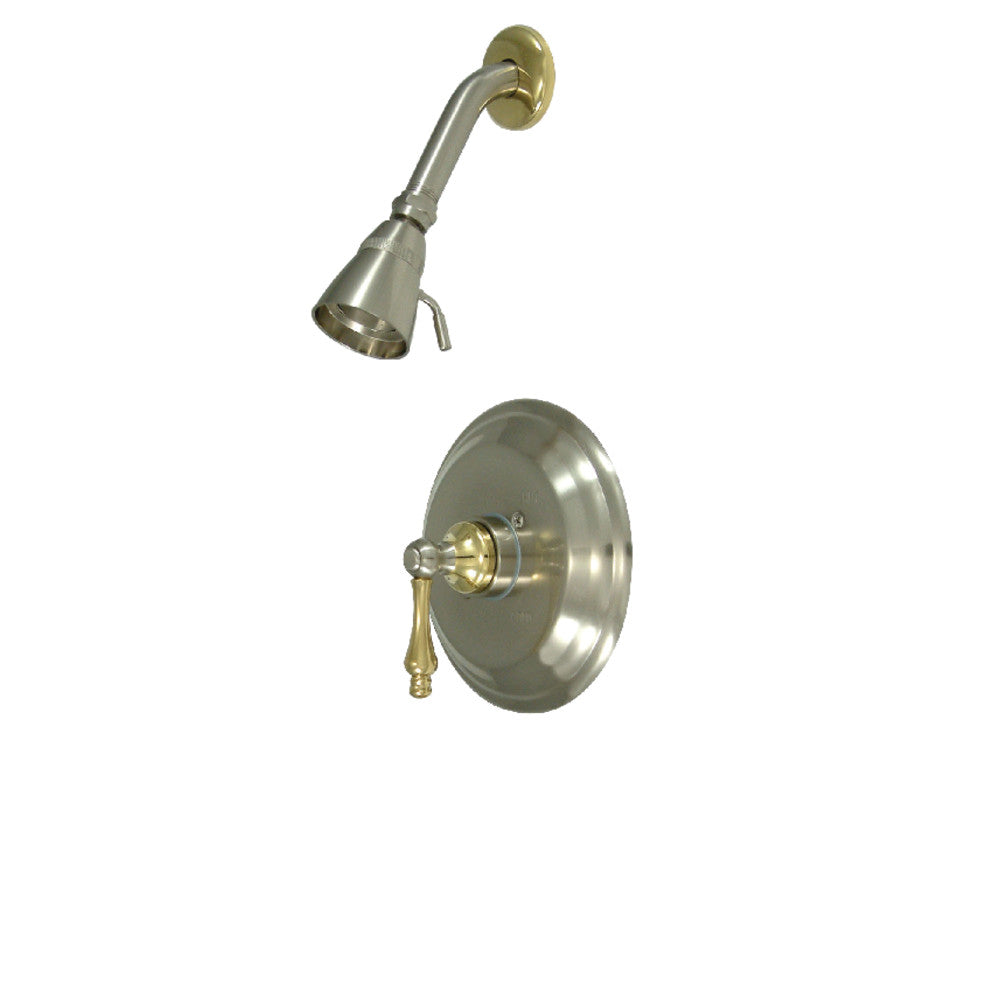 Kingston Brass KB3639ALSO Restoration Single-Handle Pressure Balanced Shower Faucet, Brushed Nickel/Polished Brass