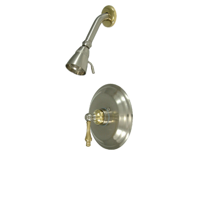 Kingston Brass KB3639ALSO Restoration Single-Handle Pressure Balanced Shower Faucet, Brushed Nickel/Polished Brass