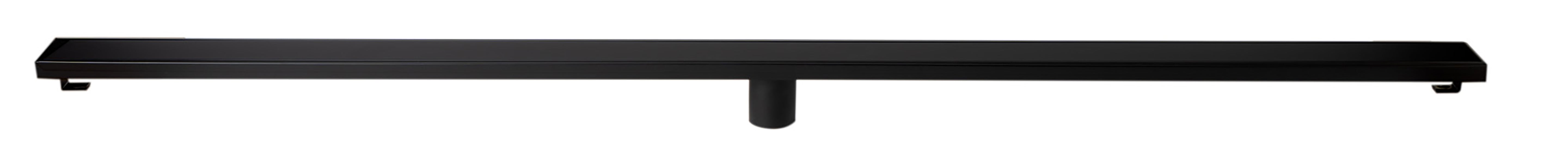 ALFI ABLD59B-BM 59" Black Matte Stainless Steel Linear Shower Drain with Solid Cover