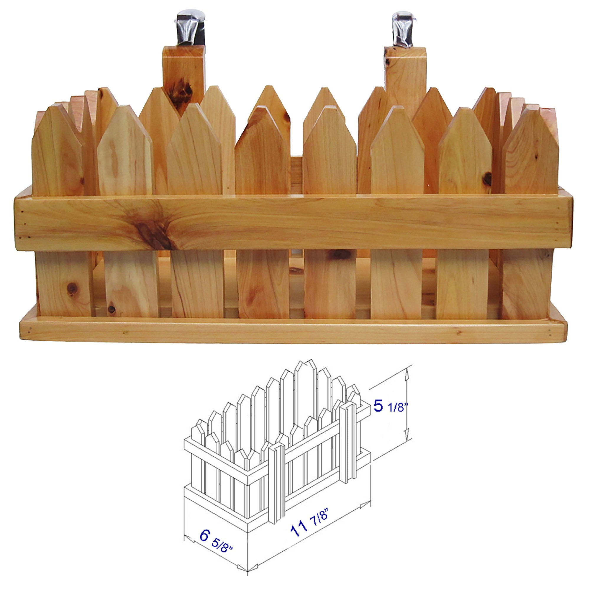 ALFI AB1136 61" Free Standing Cedar Wooden Bathtub with Chrome Tub Filler