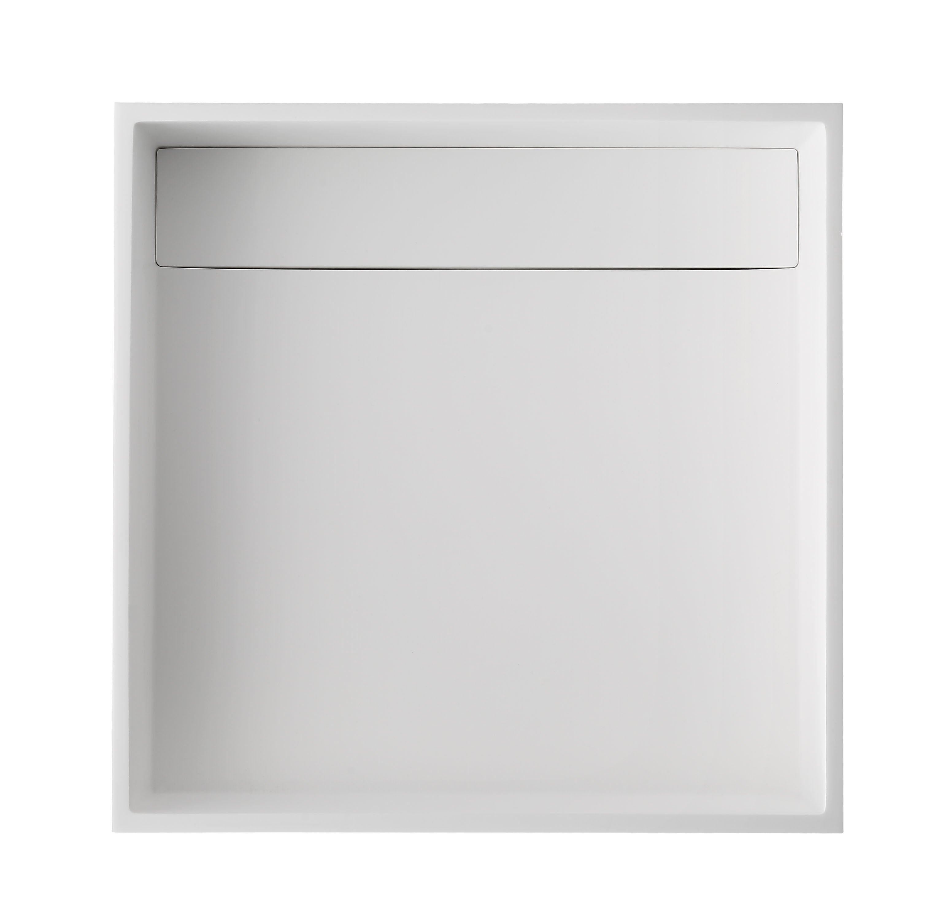 ALFI ABRS14S 14" Square White Matte Solid Surface Resin Sink