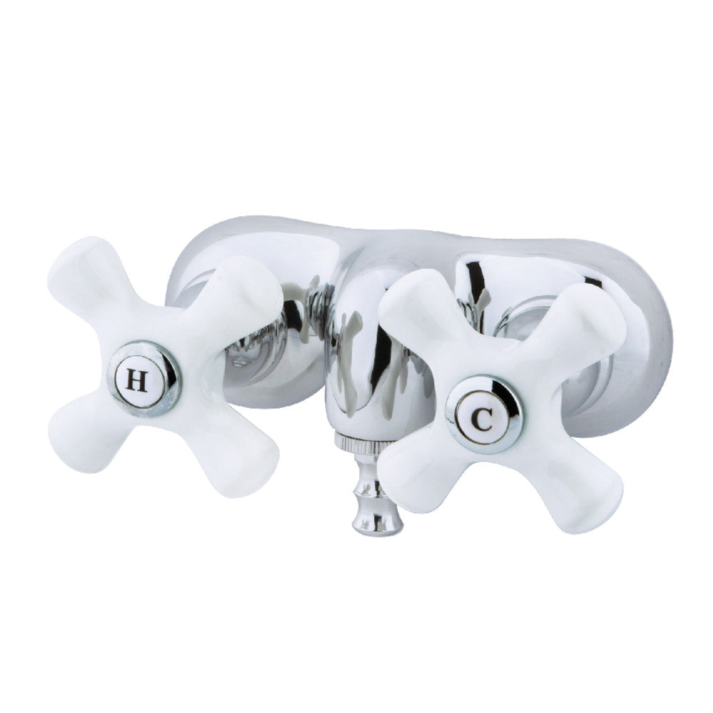 Kingston Brass CC50T1 Vintage 3-3/8-Inch Wall Mount Tub Faucet, Polished Chrome