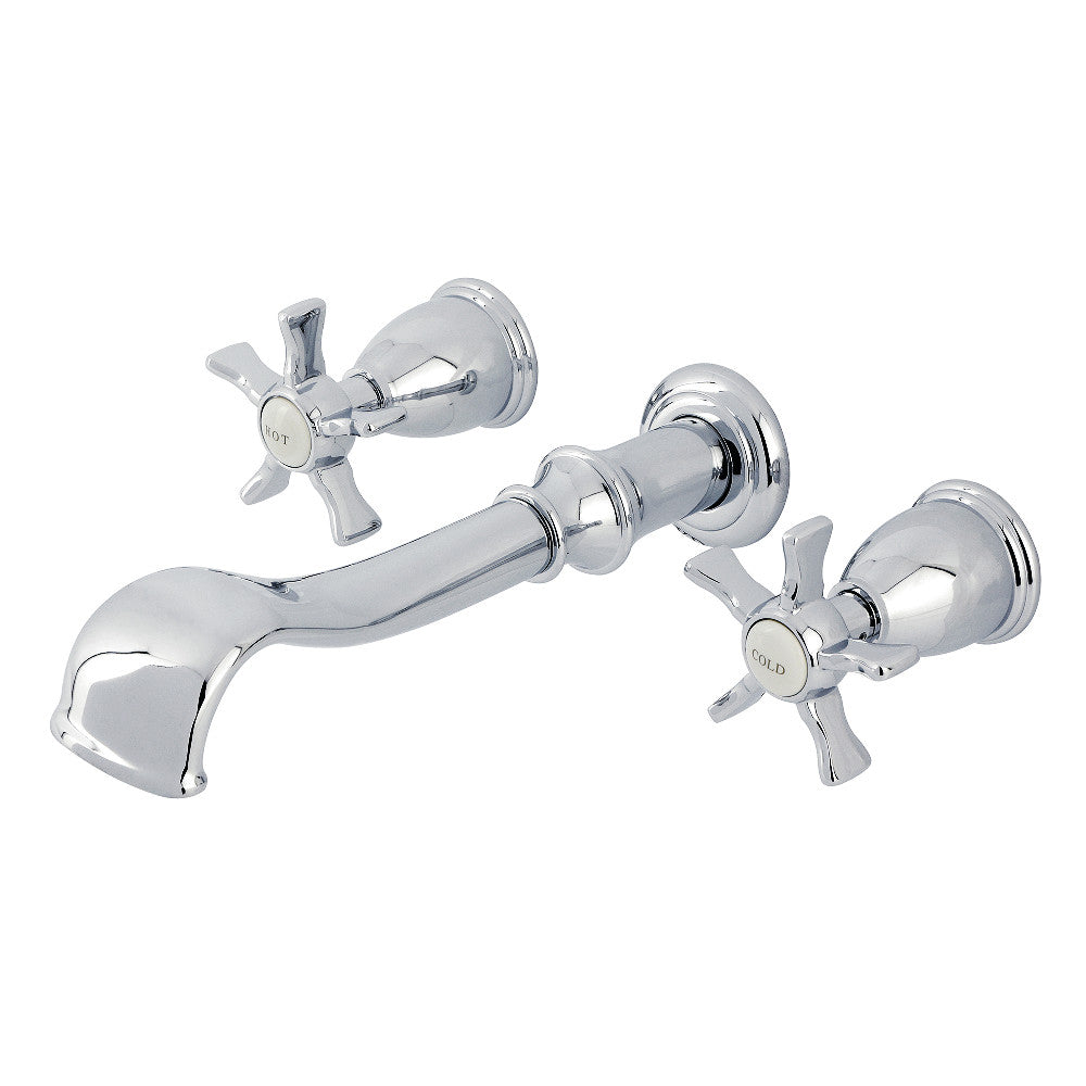 Kingston Brass KS5021NX Hamilton Two-Handle Wall Mount Roman Tub Faucet, Polished Chrome