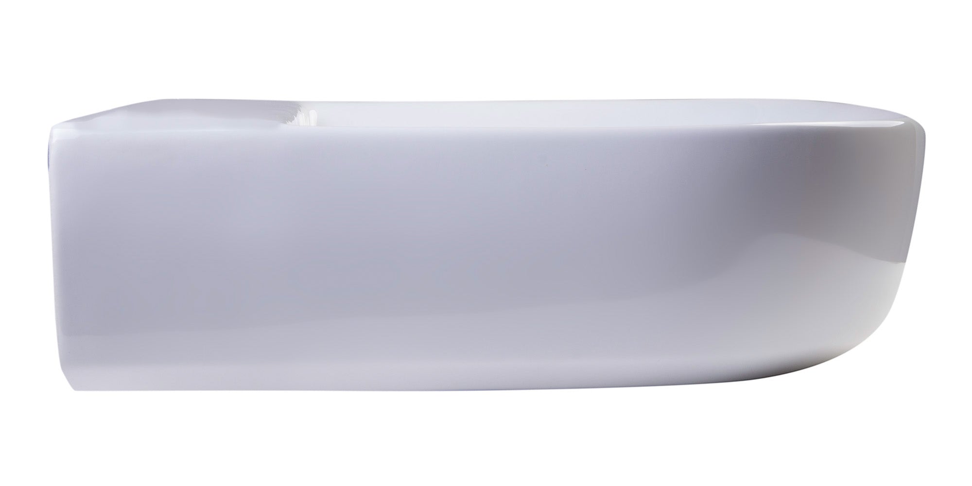 ALFI AB111  24" White D-Bowl Porcelain Wall Mounted Bath Sink