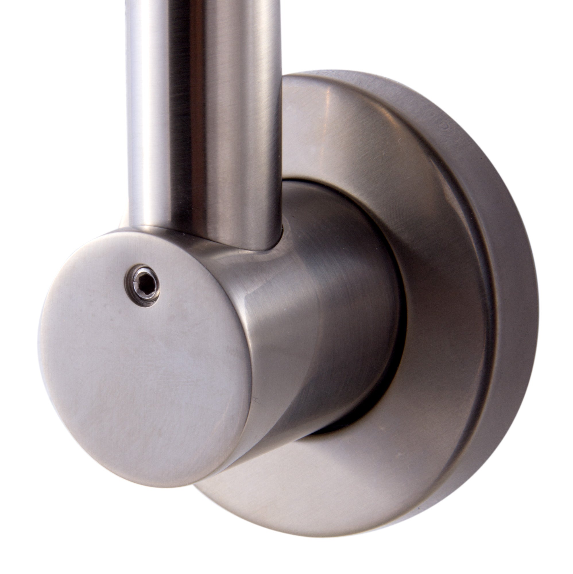 ALFI AB12GRW-BN Brushed Nickel 12" Round Raised Wall Mounted Shower Arm