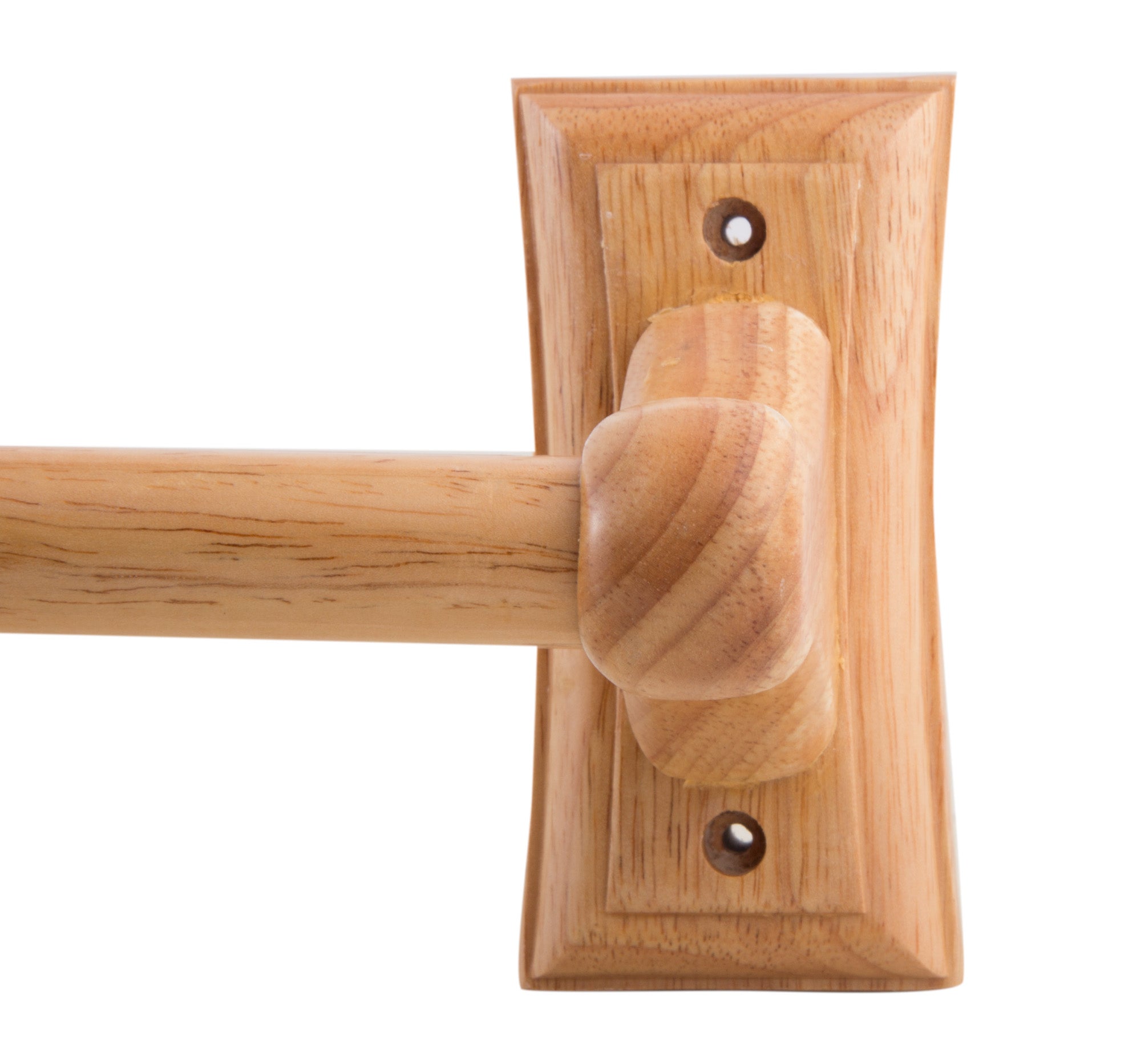 ALFI AB5505 24" Double Rack Wooden Towel Bar Bathroom Accessory