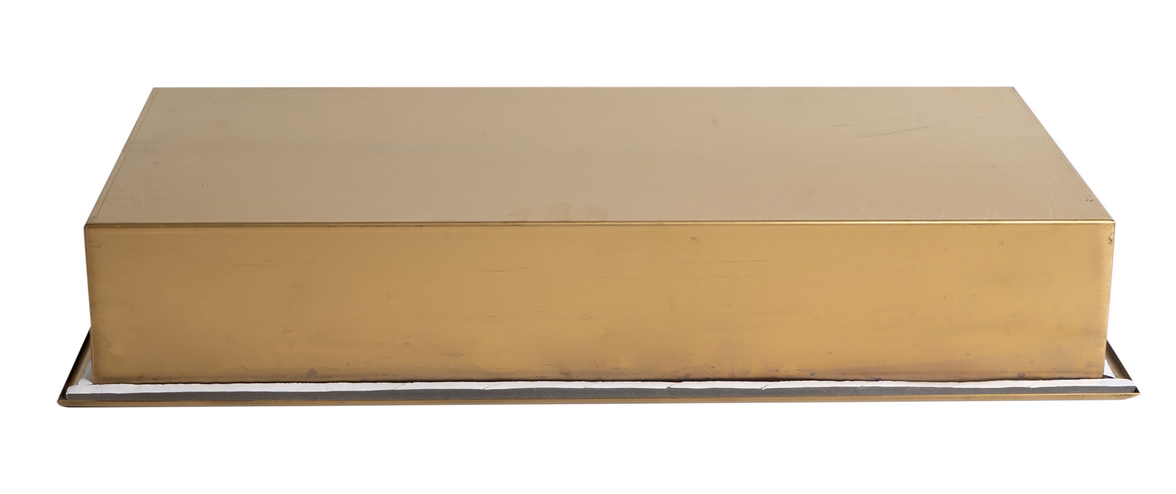 ALFI ABNP2412-BG 24" x 12" Brushed Gold PVD Stainless Steel Horizontal Single Shelf Shower Niche