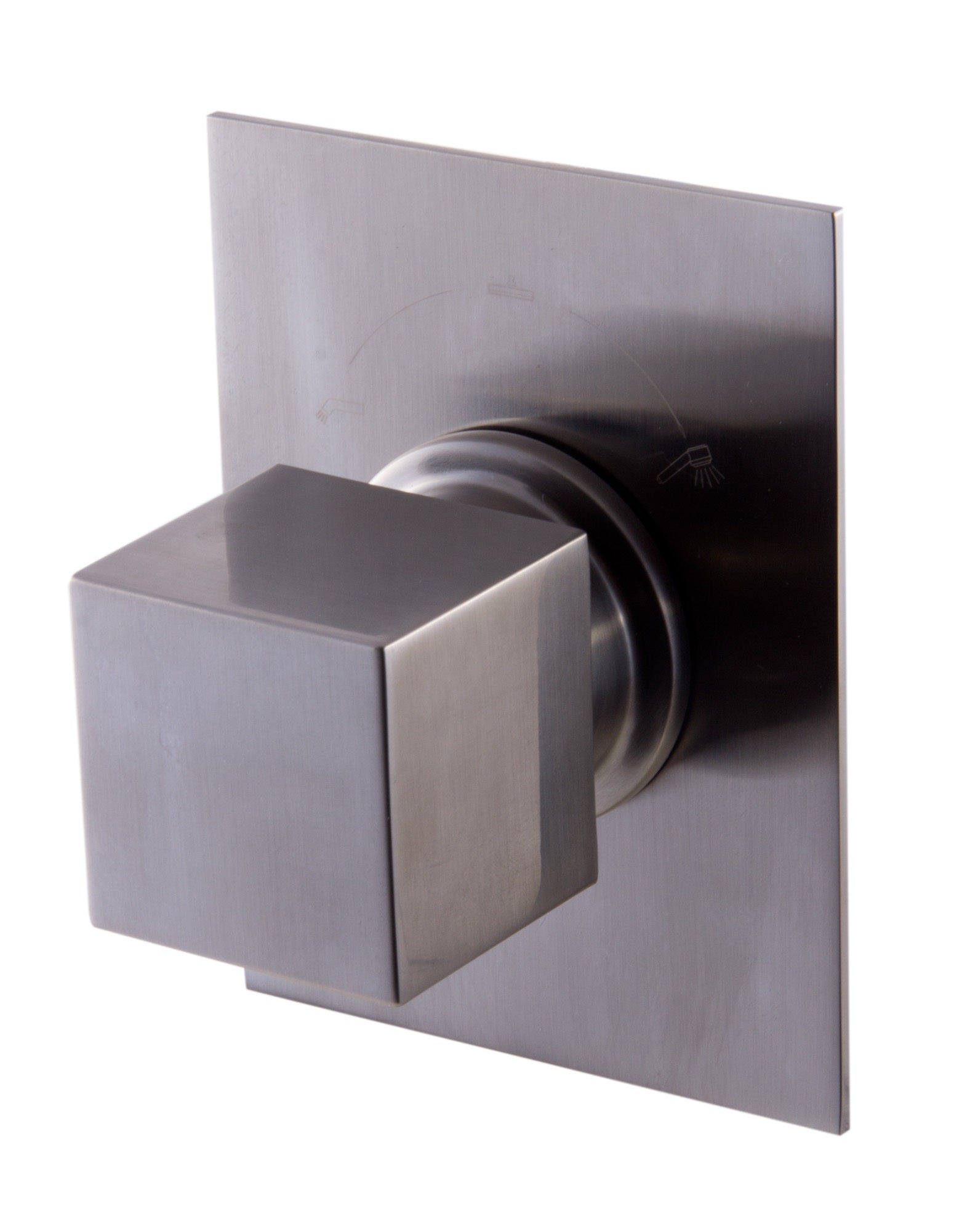 ALFI AB9209-BN Brushed Nickel Modern Square 3 Way Shower Diverter