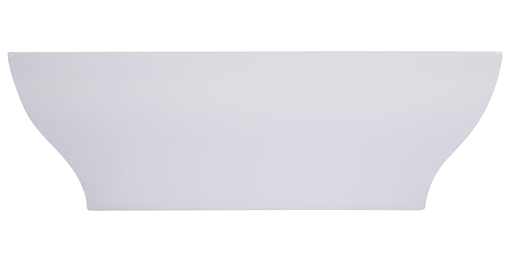 ALFI AB8840 67 inch White Rectangular Acrylic Free Standing Soaking Bathtub