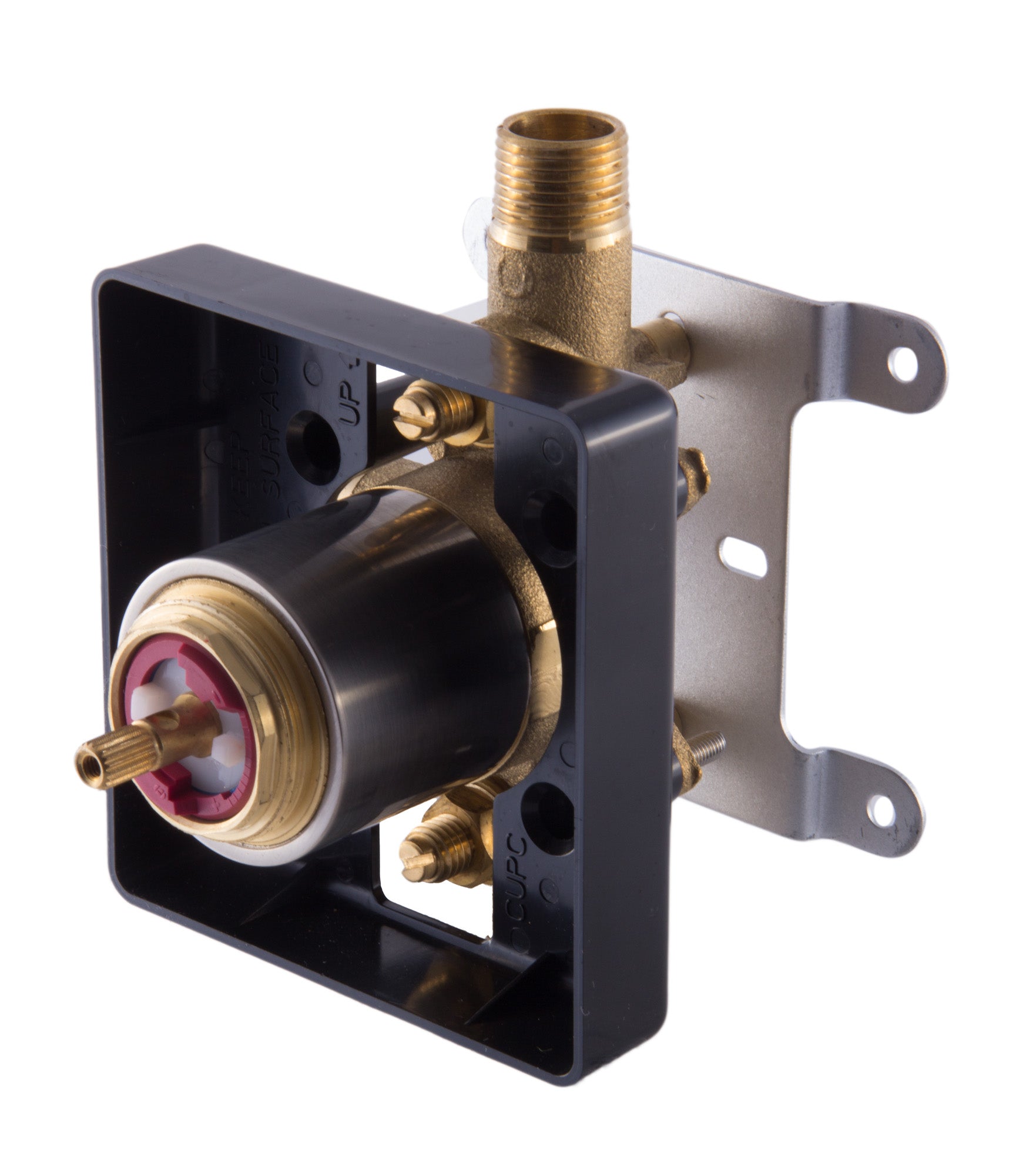 ALFI AB6701-BN Brushed Nickel Modern Square Pressure Balanced Shower Mixer