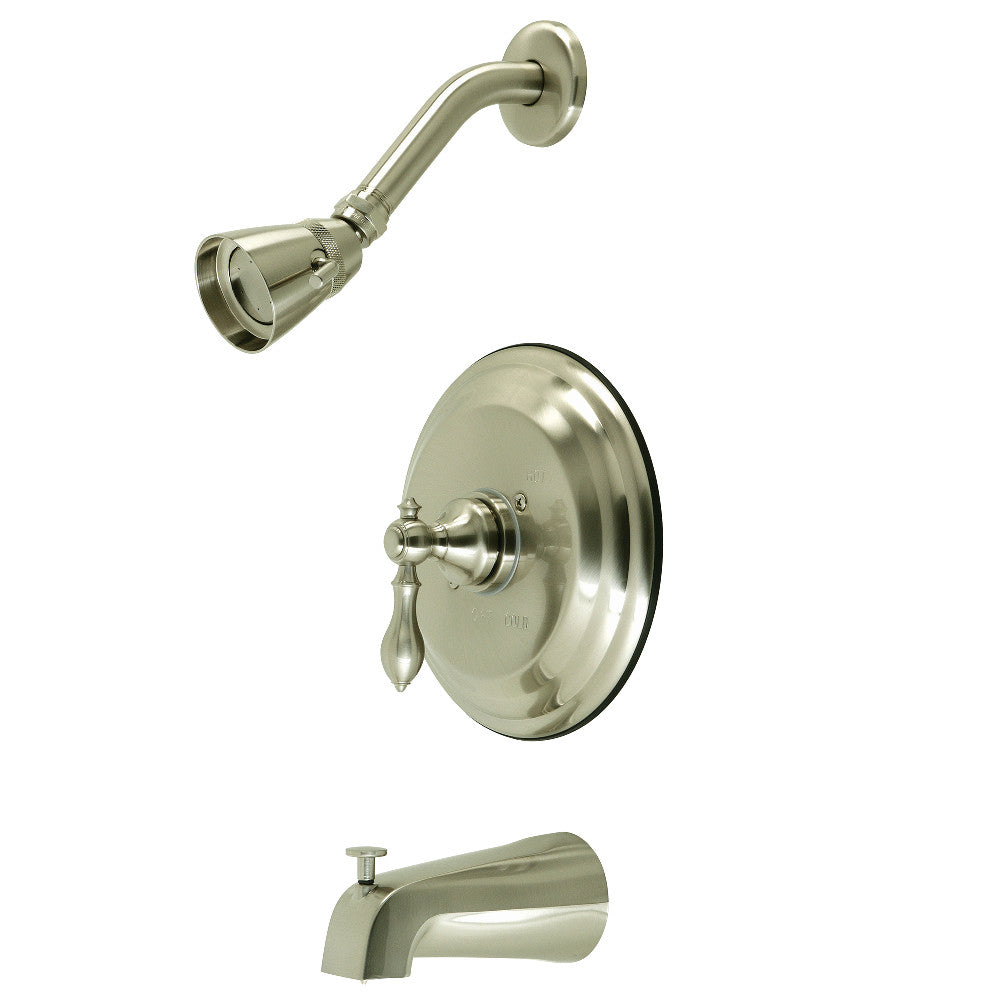 Kingston Brass KB3638ACL American Classic Single-Handle Pressure Balanced Tub and Shower Faucet, Brushed Nickel