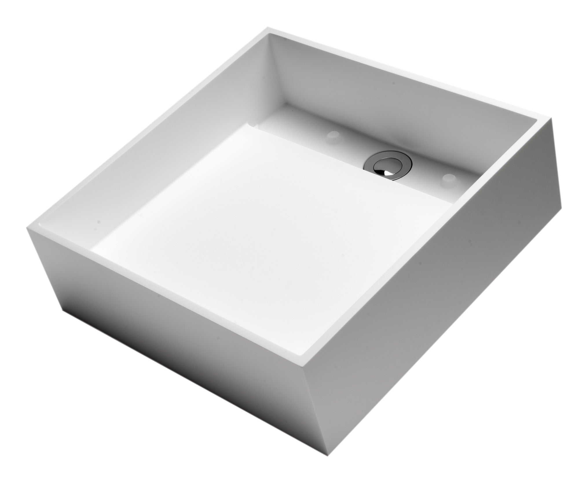 ALFI ABRS14S 14" Square White Matte Solid Surface Resin Sink