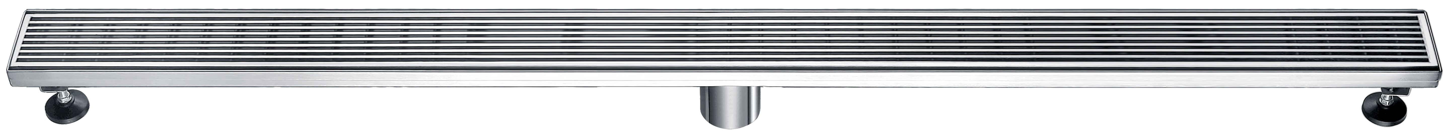 ALFI ABLD47D 47" Stainless Steel Linear Shower Drain with Groove Lines