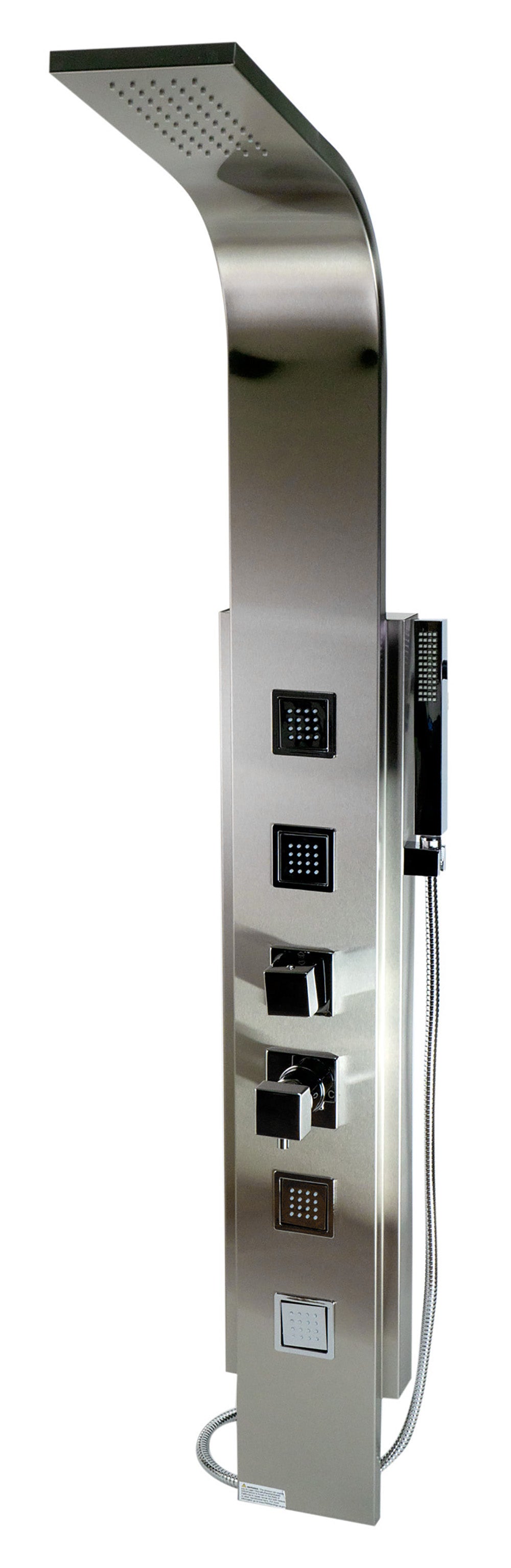 ALFI ABSP10 Modern Stainless Steel Shower Panel with 4 Body Sprays
