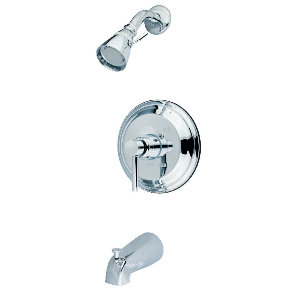 Kingston Brass KB2631DLT Concord Single-Handle Pressure Balanced Tub and Shower Faucet, Trim Only, Polished Chrome