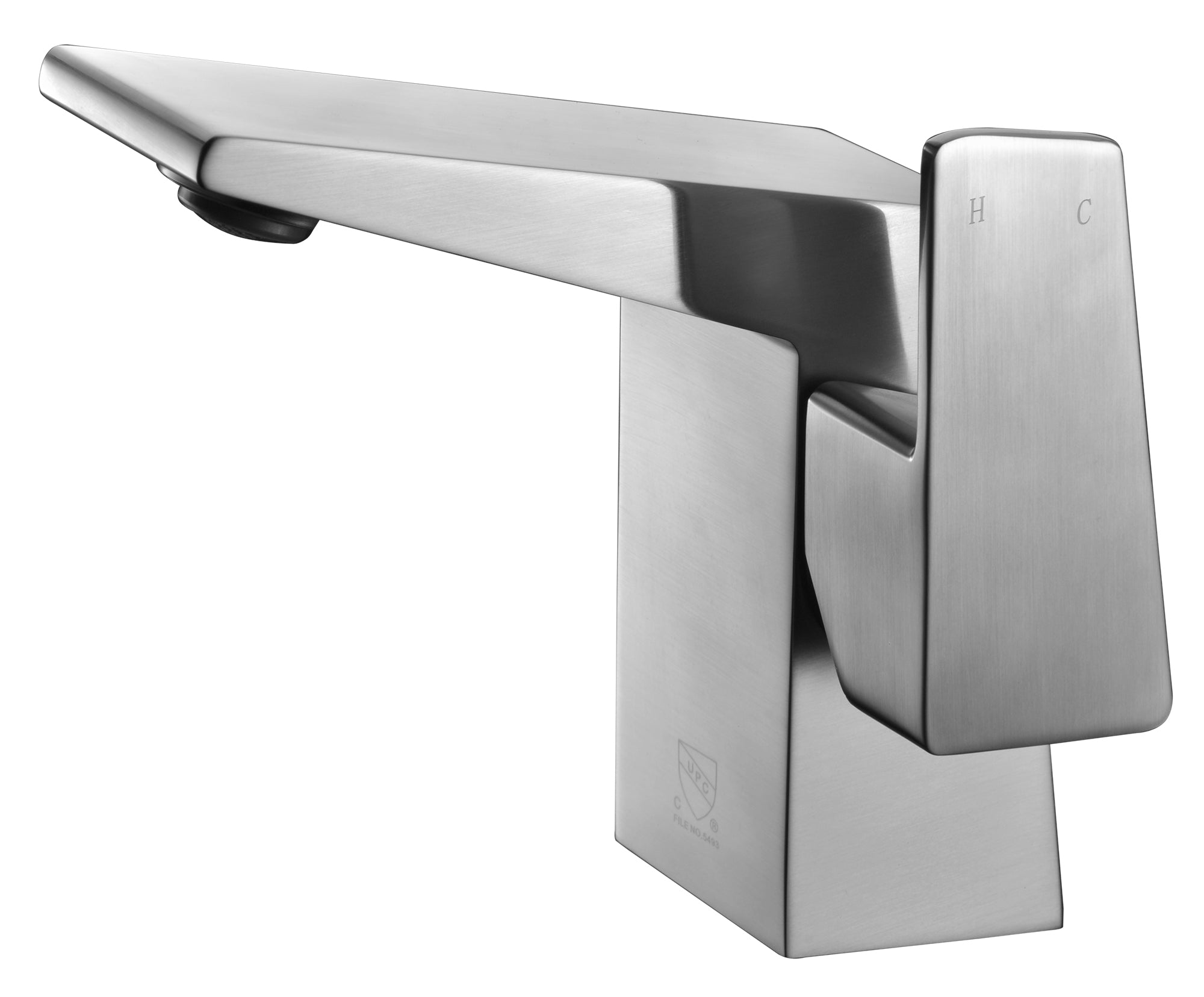 ALFI AB1470-BN Brushed Nickel Modern Single Hole Bathroom Faucet