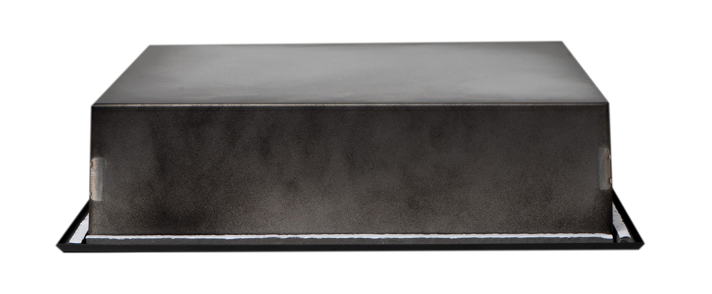 ALFI ABNC1616-BLA 16" x 16" Black Matte Stainless Steel Square Single Shelf Bath Shower Niche