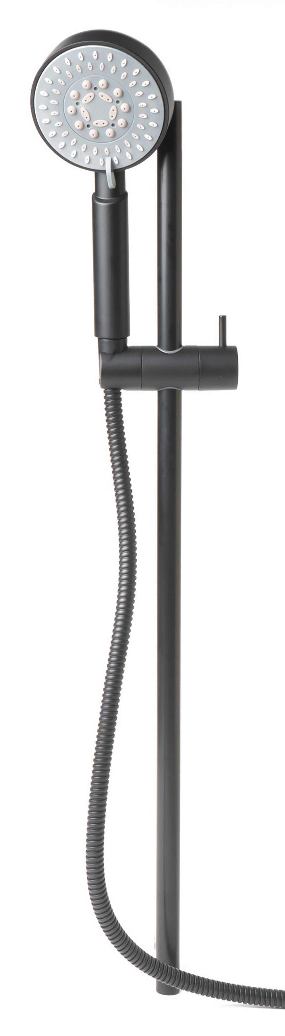 ALFI AB7938-BM Black Matte Round Sliding Rail Hand Shower Set