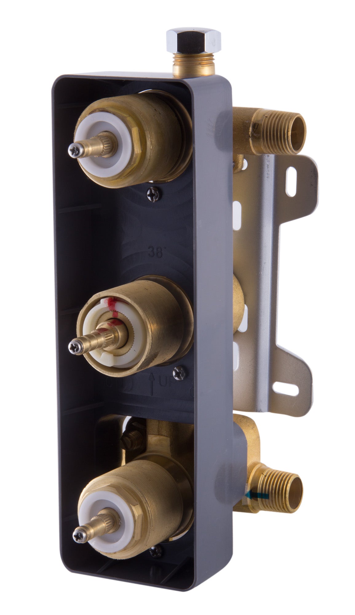 ALFI AB2701-BN Brushed Nickel Square 2 Way Thermostatic Shower Mixer