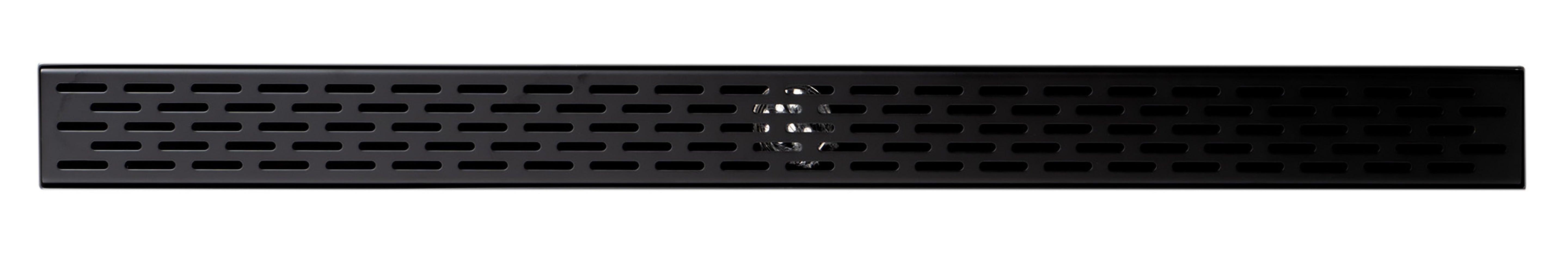 ALFI ABLD36C-BM 36" Black Matte Stainless Steel Linear Shower Drain with Groove Holes