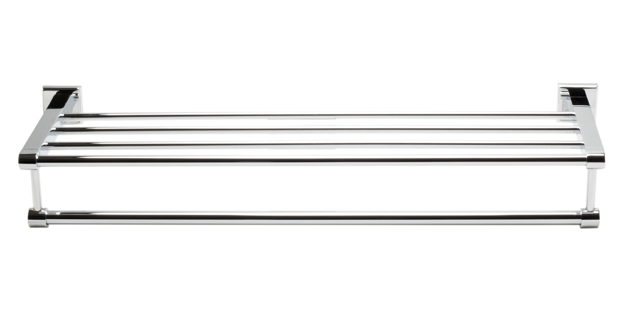 ALFI AB9596 Polished Chrome 24 inch Towel Bar & Shelf Bathroom Accessory