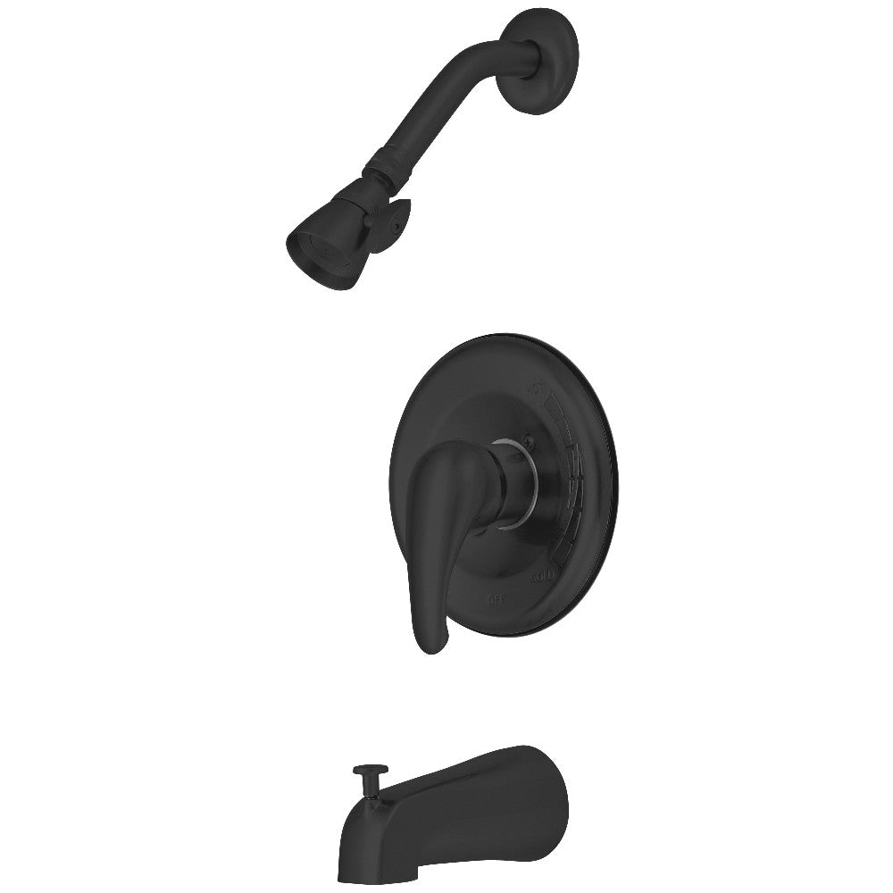 Kingston Brass KB650 Chatham Single-Handle Pressure Balanced Tub and Shower Faucet, Matte Black