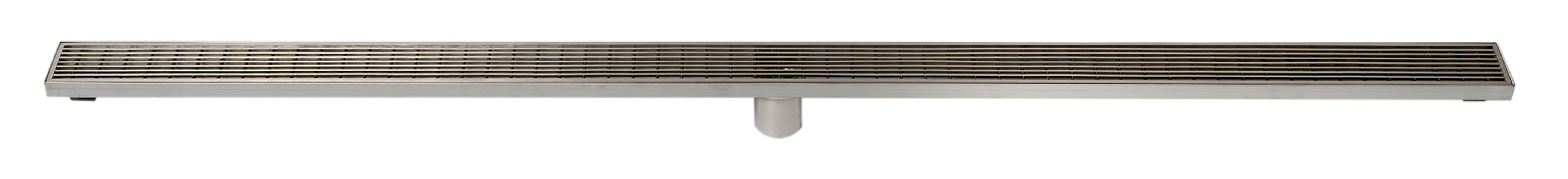 ALFI ABLD59D 59" Stainless Steel Linear Shower Drain with Groove Lines