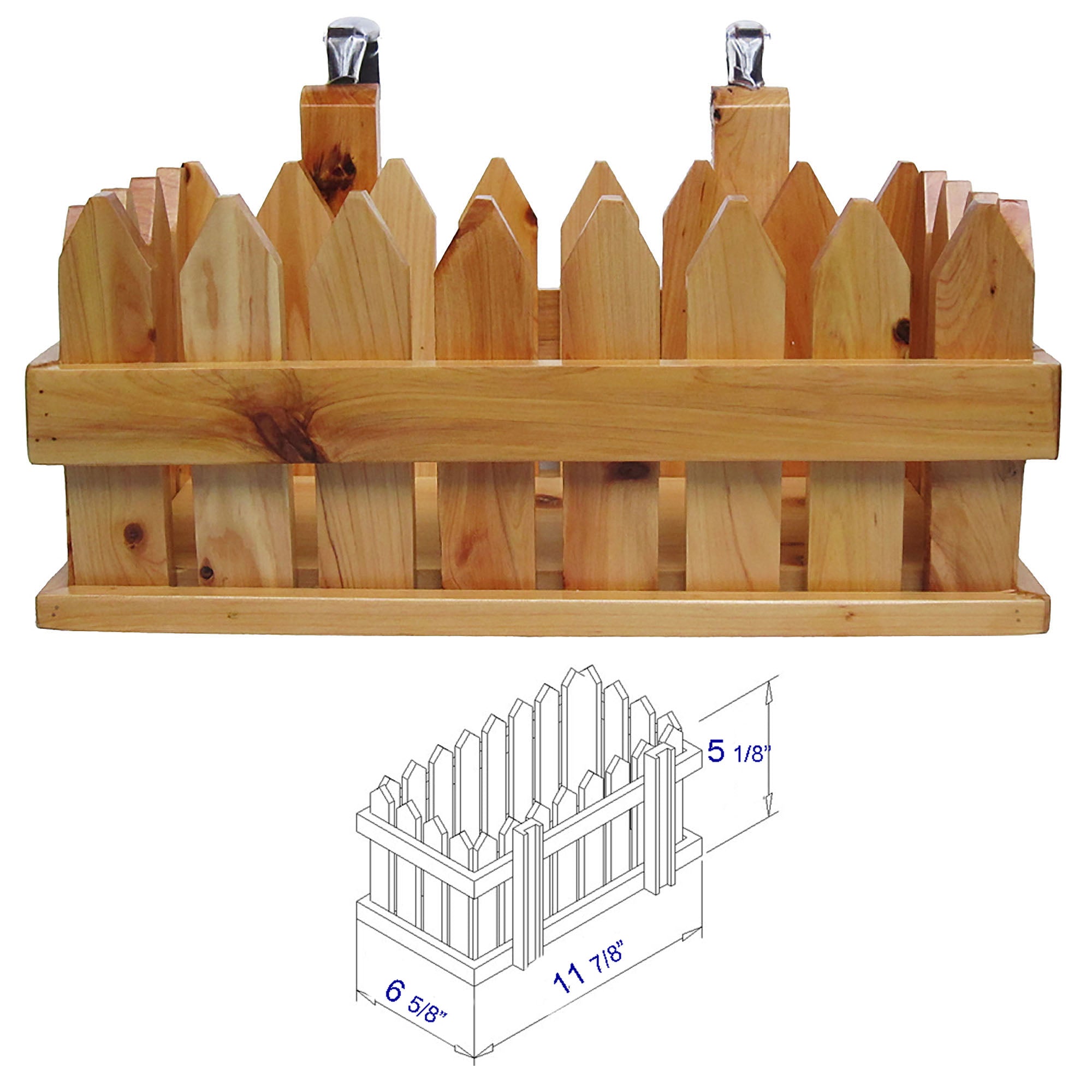 ALFI AB1163 61" Free Standing Wooden Bathtub with Cushion Headrest