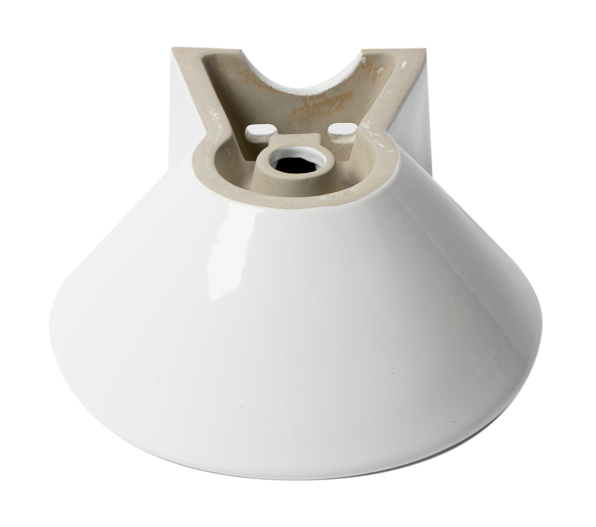 ALFI ABC113 White 17" Round Wall Mounted Ceramic Sink with Faucet Hole